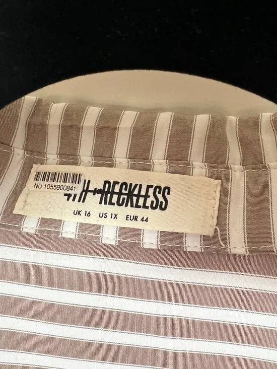 4th and Reckless, Casual Button Up Blouse, 1X - Picture 2 of 16